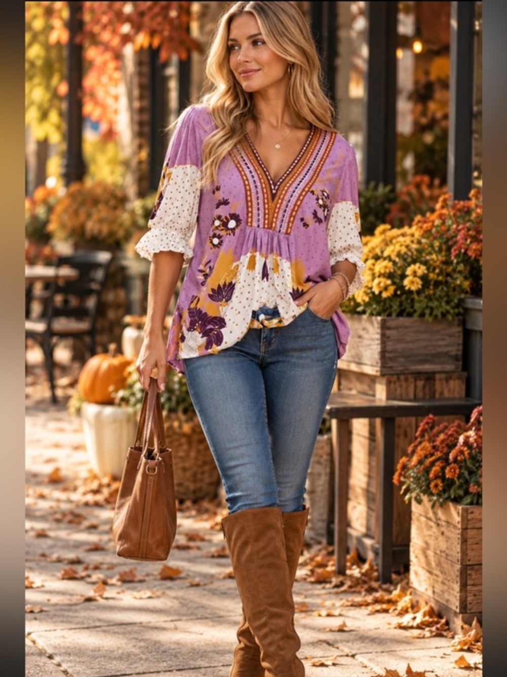 Blank London X Anthropologie miranda boho embroidered blouse